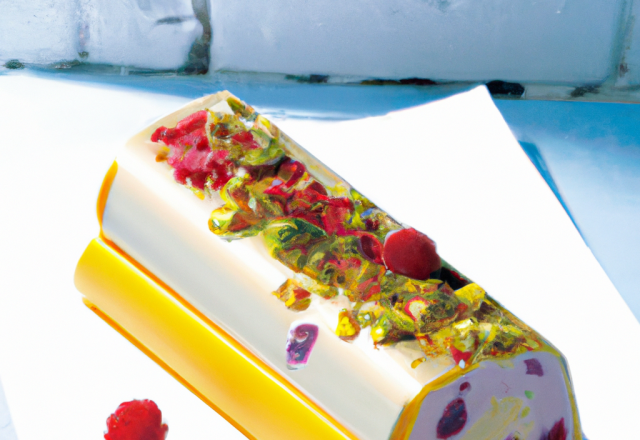 Bûche glacée/glace à l'orientale