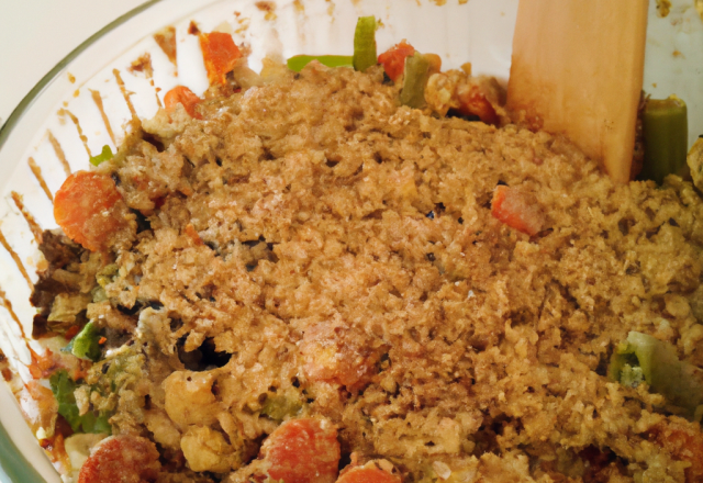 Crumble de légumes économique