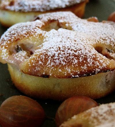 Moelleux aux amandes et groseilles à maquereaux