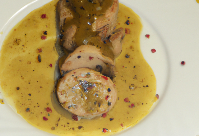 Médaillon de veau à la moutarde