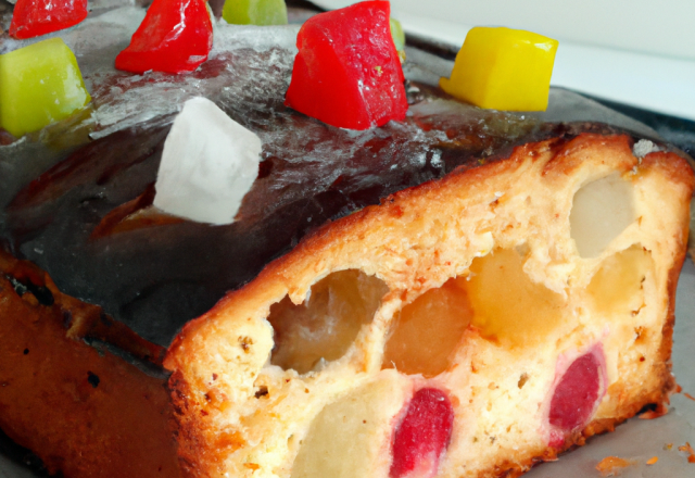 Cake aux fruits confits facile et rapide