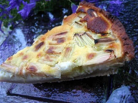 Tarte à la rhubarbe de mon enfance...