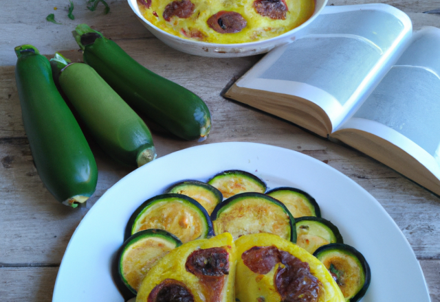 Clafoutis aux courgettes et à la fourme d'ambert