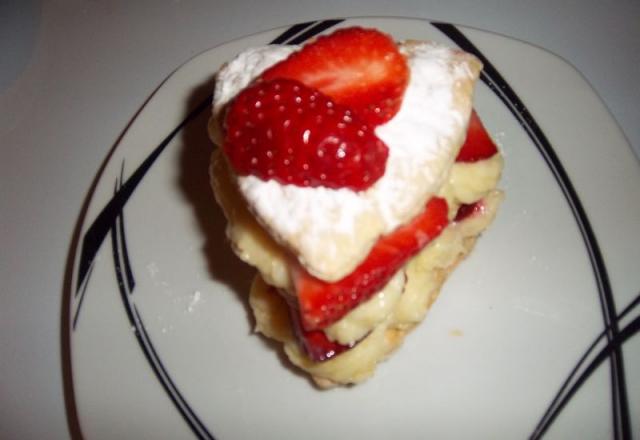 Millefeuille aux fraises