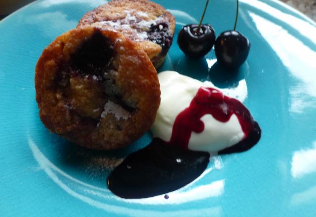 Biscuit amandine aux cerises