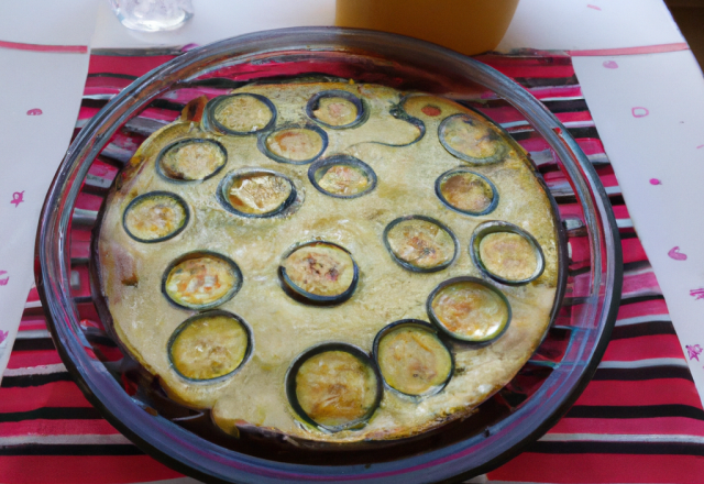 Flan de courgettes simple et bon