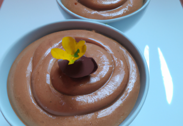 Mousse au chocolat à la crème de marron