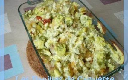 Gratin au chou romanesco et chorizo