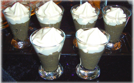 Verrine de crème de lentilles et sa chantiily de foie gras