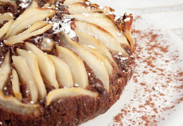 Gâteau choco-poires