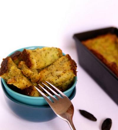 Cake-fondant courgette et chèvre aux saveurs du monde