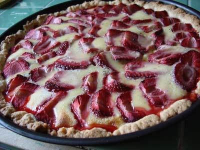 Quiche aux fraises