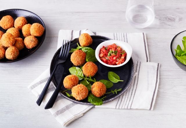 Boulettes de Quinoa & lentilles, sauce tomate aux épices