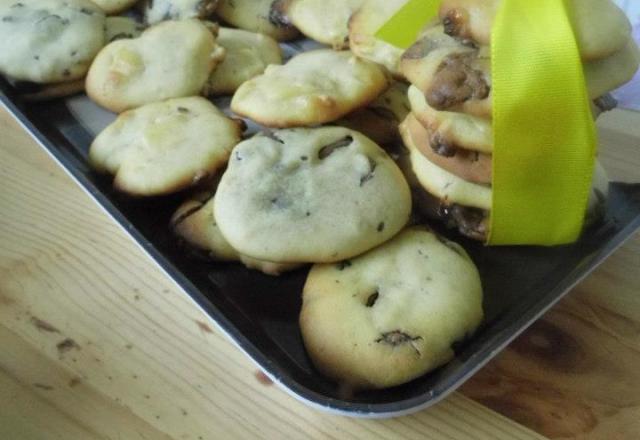 Cookies chocolat blanc et au lait au miel