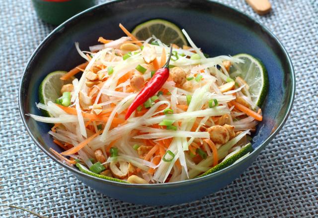 Salade de papaye verte façon thai