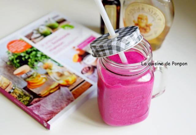 Smoothie betterave rouge et framboise