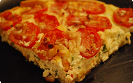 Tarte estivale tomates cerises & ricotta