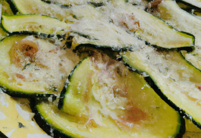 Carpaccio de courgettes au parmesan