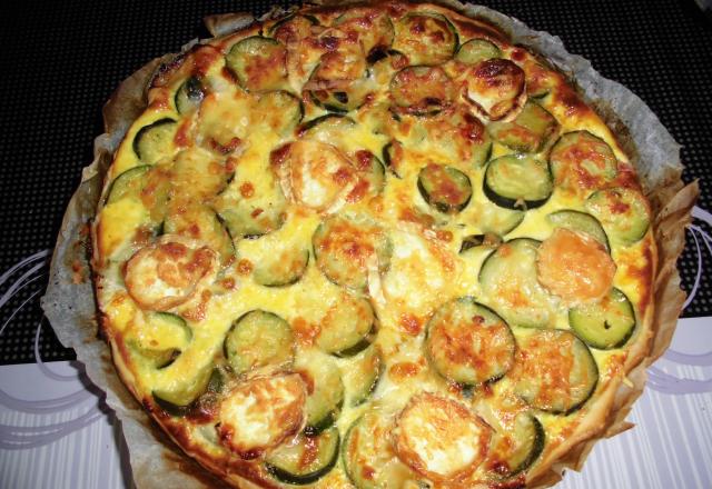 Tarte courgettes et chèvre