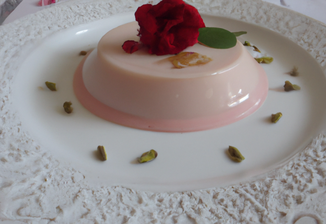 Panna cotta à la rose