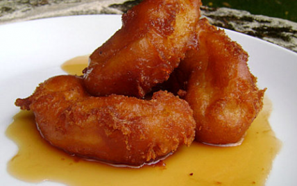 Beignets de pommes au cidre