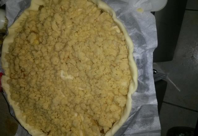 Tarte aux pommes crumble