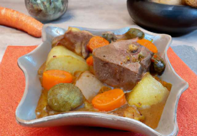 Recette de l'axoa de veau aux légumes