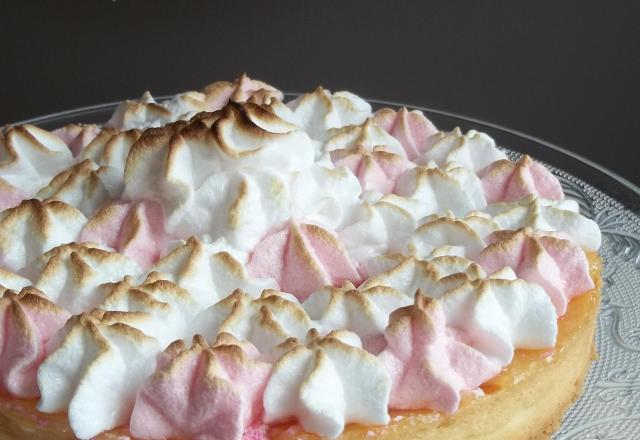 Tarte citron meringue Italienne colorée