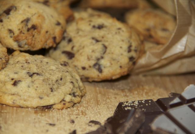 Cookies crousti-moelleux au chocolat noir