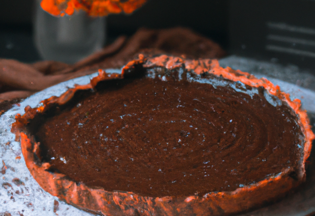 Tarte au chocolat sans sucre