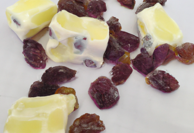 Bonbons de raisin au chèvre frais