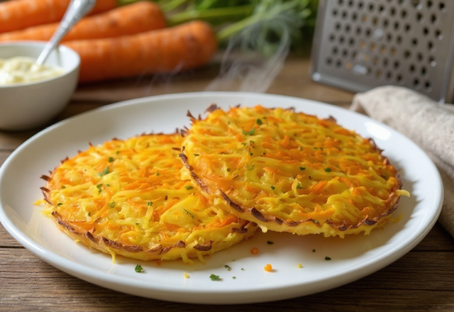 Recette Galette Pomme De Terre Carotte Au Four Recette Galette de pomme de terre & carotte - 750g.com