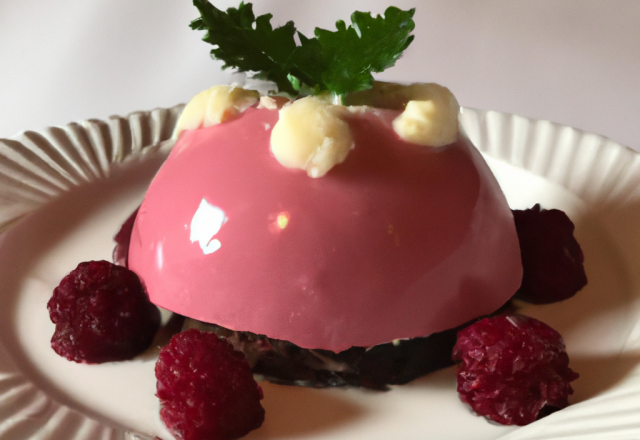 Bombe de Noël à la framboise