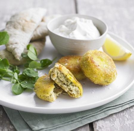 Falafels de pois chiches au chèvre frais à tartiner