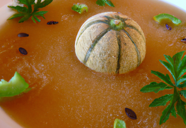 Soupe de melon au Banyuls