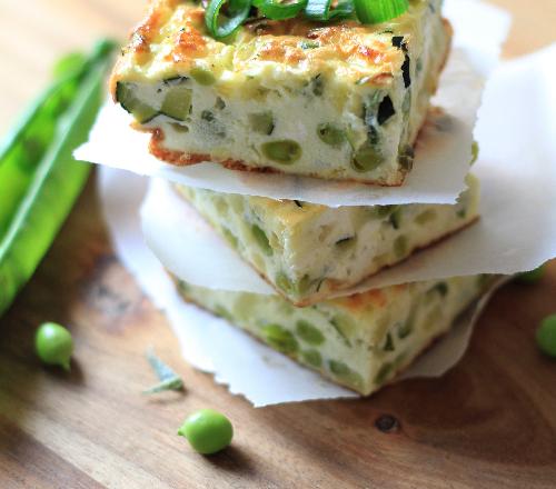 Terrine de courgettes et petits pois au Philadelphia