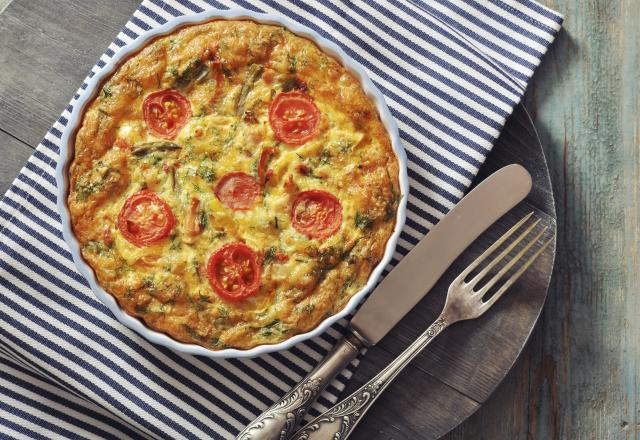 Quiche aux courgettes et aux tomates cerises