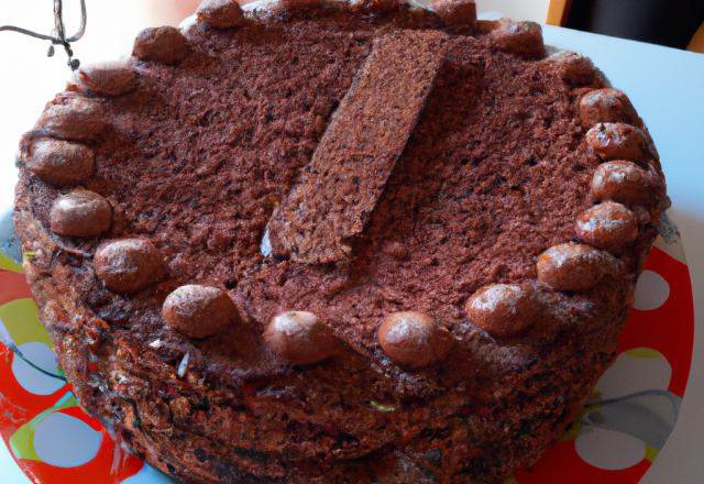 Gâteau au chocolat à proportions égales