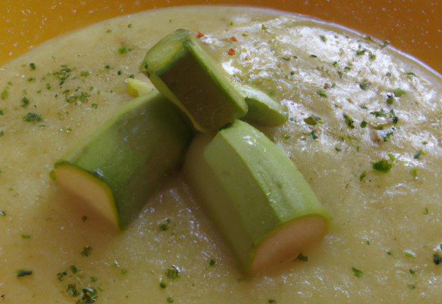 Velouté de courgettes à la vache qui rit facile