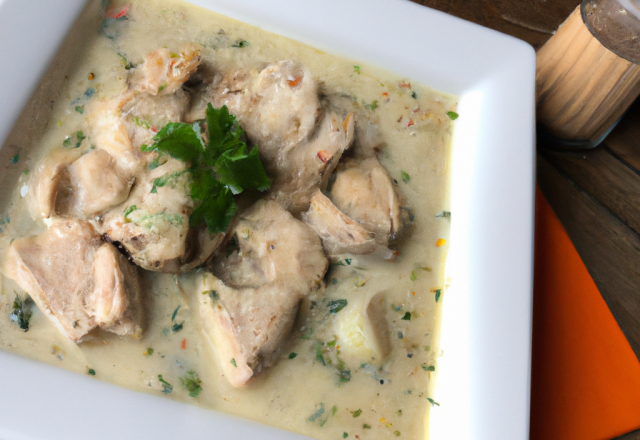 Blanquette de veau à la bière blanche