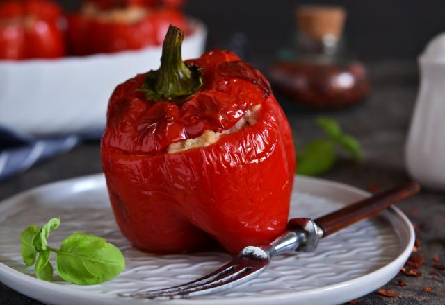 Poivrons farcis végétariens