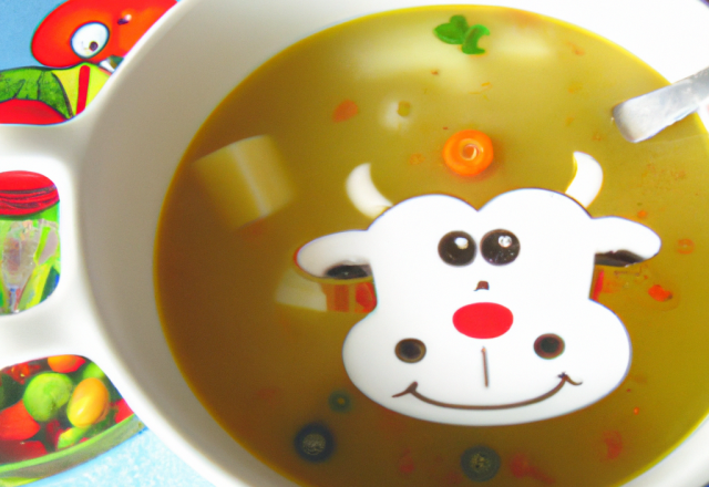 Soupe à La Vache Qui Rit pour enfants