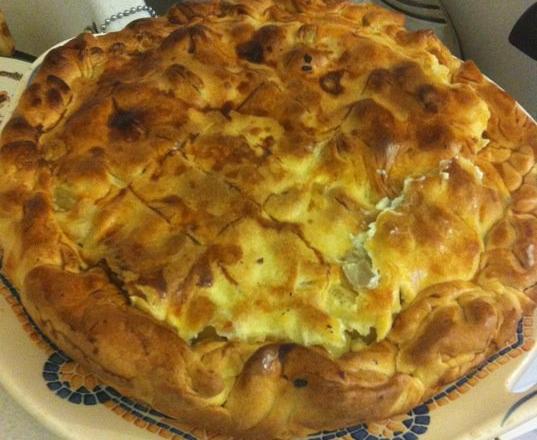 Tourte aux pommes de terre et fines herbes