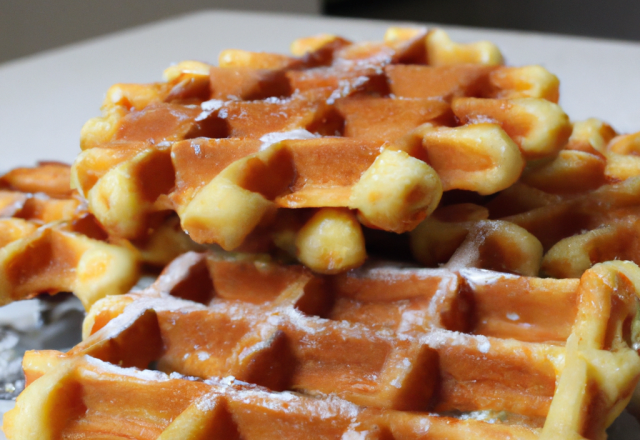 Gaufres sucrées façon gaufres de liège