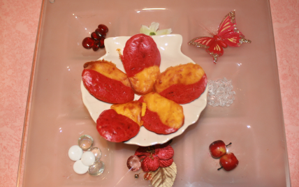 Madeleines aux betteraves rouges