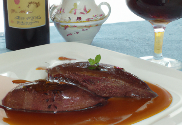 Magret de canard au jus de Porto