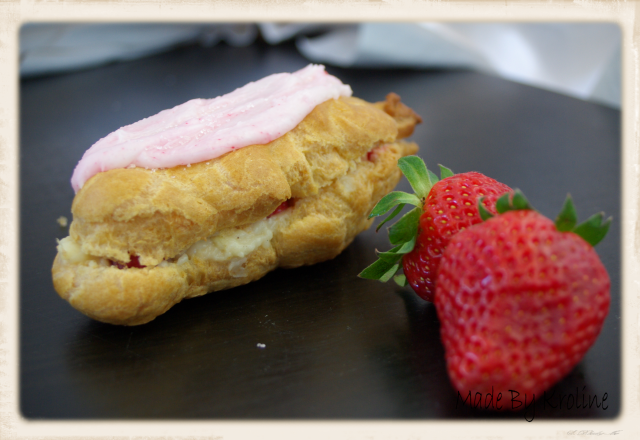 Eclair à la fraise