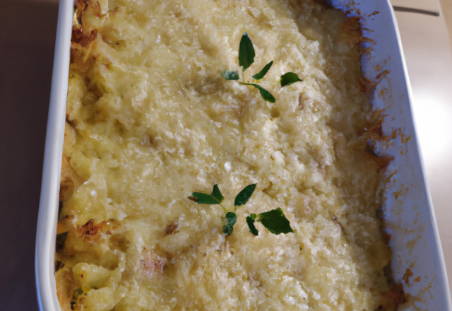 Gratin de riz complet