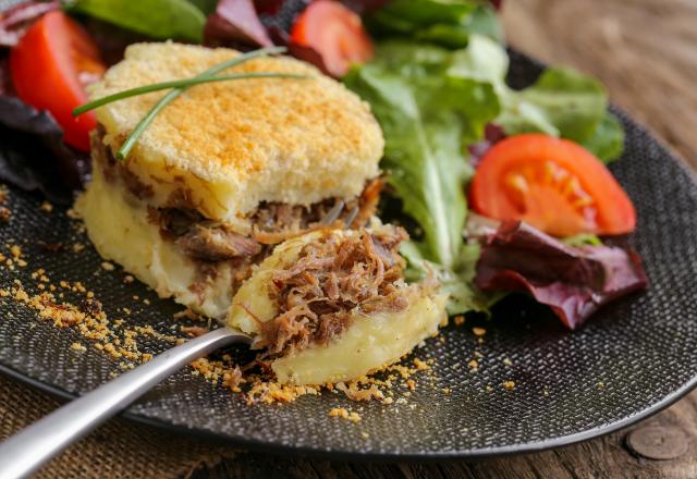 Hachis parmentier de confit canard