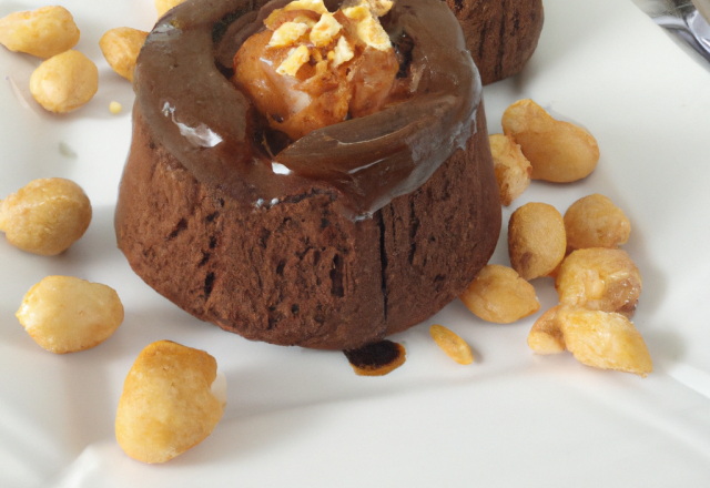 Fondant chocolat noisettes